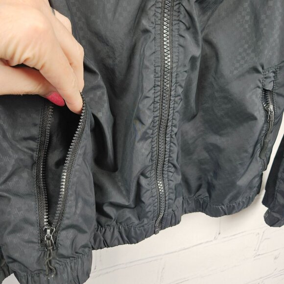 Bench Lightweight Jacket Coat Full Zip Mens S Black Hooded Pockets Packable - Picture 4 of 14